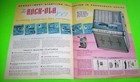 Rock-ola Wall 1484 Jukebox Flyer Phonograph 100 Original 1960 Music Art Brochure