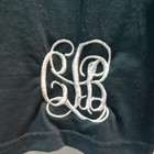 Monogrammed Scoop Neck Long Sleeve Knit Top  Hunt Green Women L Mono  Cbl