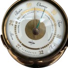 Vintage Swift   Anderson Brass Anchor Shaped Barometer Boston 6  Long