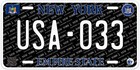 Custom Black New York Personalized Novelty Car Auto License Plate Any Name