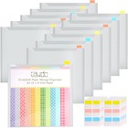12 Pcs 12x12 Inch Scrapbook Paper Storage Organizer For Scrapbook Paper Vinyl