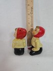 Rare Vintage Salt   Pepper Shakers Enesco Sassy Elves  Pixie Girls