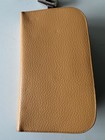 Vintage Simulated Leather Travel Grooming Kit With Comb  Brush  Mirror  Case