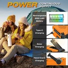 Emergency Solar Hand Crank Weather Radio 8000mah Power Bank Charger Flash Light