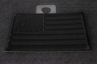 Black American Flag Patch- 3x2 Inch - P6882