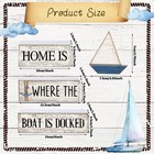 4 Pcs Nautical Wooden Table Decor Farmhouse Sailboat Centerpieces Vintage Tie   