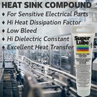 Super Lube 98003 Silicone Heat Sink Compound  3 Oz Tube  Translucent White 