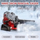 Mms Mini Skid Steer Snow Plow 43in 30 Degree Hydraulic Tilt Snow Shovel