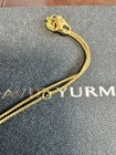 Davld yurman18k Yellow Gold With Blue Crystal And Diamonds  1 5mm Necklace 18in