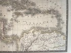 Caribbean West Indies Dated 1825 A  Brue Large Antique Map 19th Century