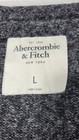 Y2k Abercrombie   Fitch Large Gray Chunky Knit Button Cardigan V-neck Pockets