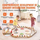 Uimoso Kids Balance Beam Stepping Stones Gym Obstacle Children Balance Board6pcs