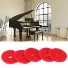 90pcs Piano Ring Gaskets Soft Wool Small Red Tuning Tool Accessories 1mm