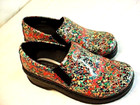 Klogs Footwear Womens 7 M Slip Resistant Non Marking Comfort Work Shoes Floral