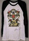 Rare 2017 Blue October Signed Tour T-shirt Raglan Justin Furstenfeld   Ryan Sz L