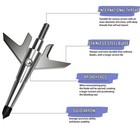 12pcs Hunting Swhacker Broadheads 100 Grain Compound Bow Crossbow Shooting Point