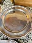 Vintage Pewter Wilton Columbia Usa Pa 10 25  Dinner Plates Rwp Queen Anne Set 4