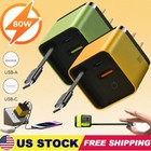 3-in-1 Gan Charger Scalable 80w Max Fast Charger Module With Type C   Usb Ports