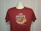 2014 Nyrr New York Road Runners Bronx 10 Mile Run Mens Small Burgundy Jersey