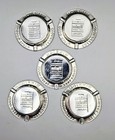 Vintage Winston Cigarettes Aluminum Ashtrays  Never Used  tastes Good 