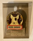 Vintage Bud Light Club Spuds Mackenzie Dog Collectors Pin Back Lapel Nos