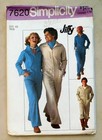 Vtg Simplicity 7620 Sew Pattern Men Jumpsuit Coveralls  Front Zipper 42 Uc ff