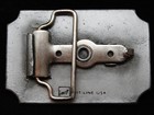 Pf21118  nos  Vintage 1970s   allied Coal s   Mining Company Pewter Belt Buckle