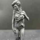Chinese Old Bronze Copper Statue Hand Carved Sexuality Beauty Girl Figurine Gift