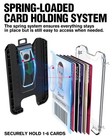 Liugx Badge Holder  Id Card Holder With Metal Clip - Durable Dark Blue