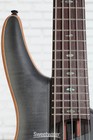 Ibanez Premium Sr1455dw 5-string Electric Bass Guitar - Transparent Gray Flat 
