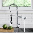 Spring Single Handle Kitchen Sink Faucet 360   Swivel Pull Down Sprayer Mixer Tap