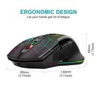 Wireless Gaming Mouse  Mouse Jiggler For Laptop  Rechargeable 2 4g Usb Cordless