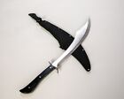 25  Arabian Scimitar Shamshir One-handed Curved Sword  Nylon Sheath Solid  Sharp