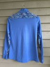 Rj Classics Women s Size M  Blue Sun Shirt Long Sleeve Riding Top Equestrian