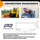 60in Trench Depth Trencher Attachment Chain Ditcher Trench For Bobcat Skid Steer