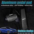  2pcs Anti-slip Aluminum Brake Gas Pedal Pads auto No Drilling Black