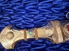 Silver Gold Plated Shabria Dagger Shamshir Beautiful
