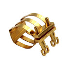 Eastern Music B Screw Brilhart Style Saxophone Metal Ligature With Plastic Cap