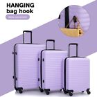 Travelhouse 3 Piece Luggage Set Hardshell Expandable Lightweight Suitcase Purple