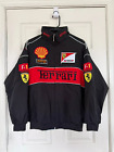 Vintage Ferrari F1 Jacket   Embroidered Patches - Unisex Racing Jacket