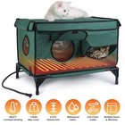 Indoor outdoor Electric Heated Pad Cat House Waterproof Bed Warm Kitty Shelter
