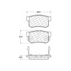For Acura honda 1991-2012 Ceramic Brake Pads W  Shims And Hardw Rear Centric
