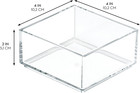 Clarity Collection Countertop Vanity Tray Organizer  Extra Small