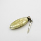 Antique Lay Down Mercury Glass Gold   White Perfume Scent Bottle   Dauber