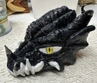 Dragon Head Statue With Glass Eyes  Statue 7x5 Paper Weight Decor Medieval