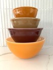 Agee Pyrex Autumn Fall Spice Nesting Bowl Set 
