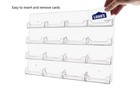 Marketing Holders Bc-16-cc  4x4  Business Card Holder 16 Slot Wall Rack Clear