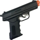 Airsoft Plastic Spring Powered Pistol Uses  12gram Plastic Bbs - Black