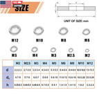 900 Pcs Stainless Steel Flat Washers For Screws  304 Stainless Steel  Assorted S