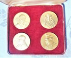 United Kingdom  W churchill Commemorative Medals set Of 4 Silver    44mm 38 5gr m